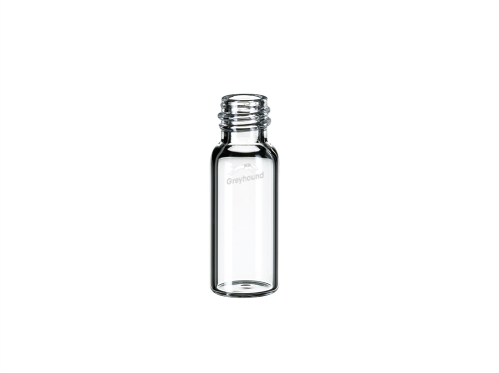 Picture of 2mL Wide Mouth Short Thread Screw Top Vial,  Clear Glass, 9mm Thread, Q-Clean